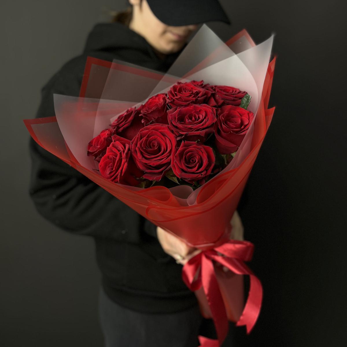 Роза красная 40 см