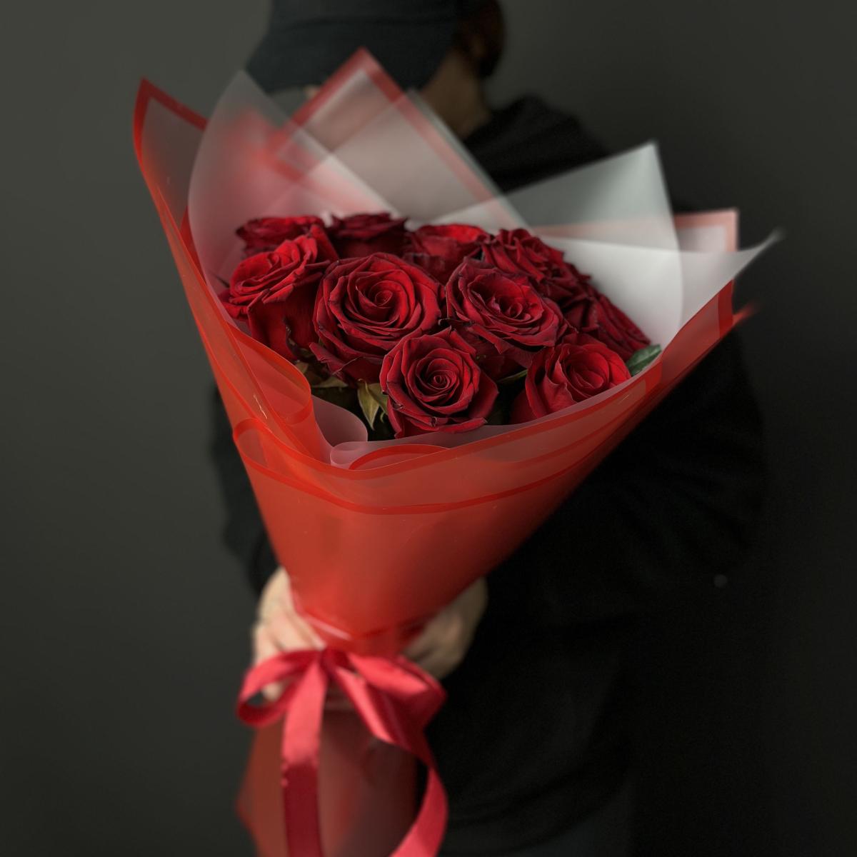 Роза красная 40 см