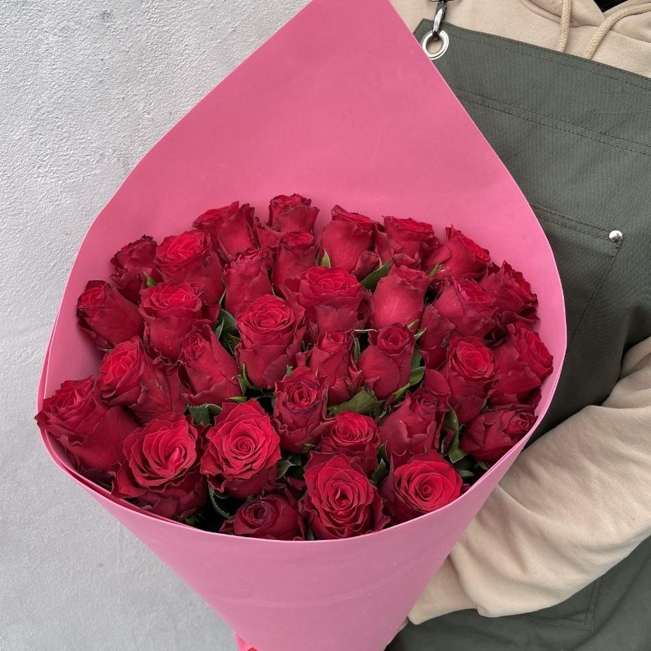 Розы красные 60 см 