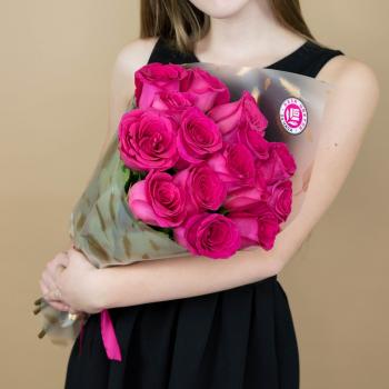 Букет из розовых роз 15 шт 40 см (Эквадор) (articul   16080kosma)