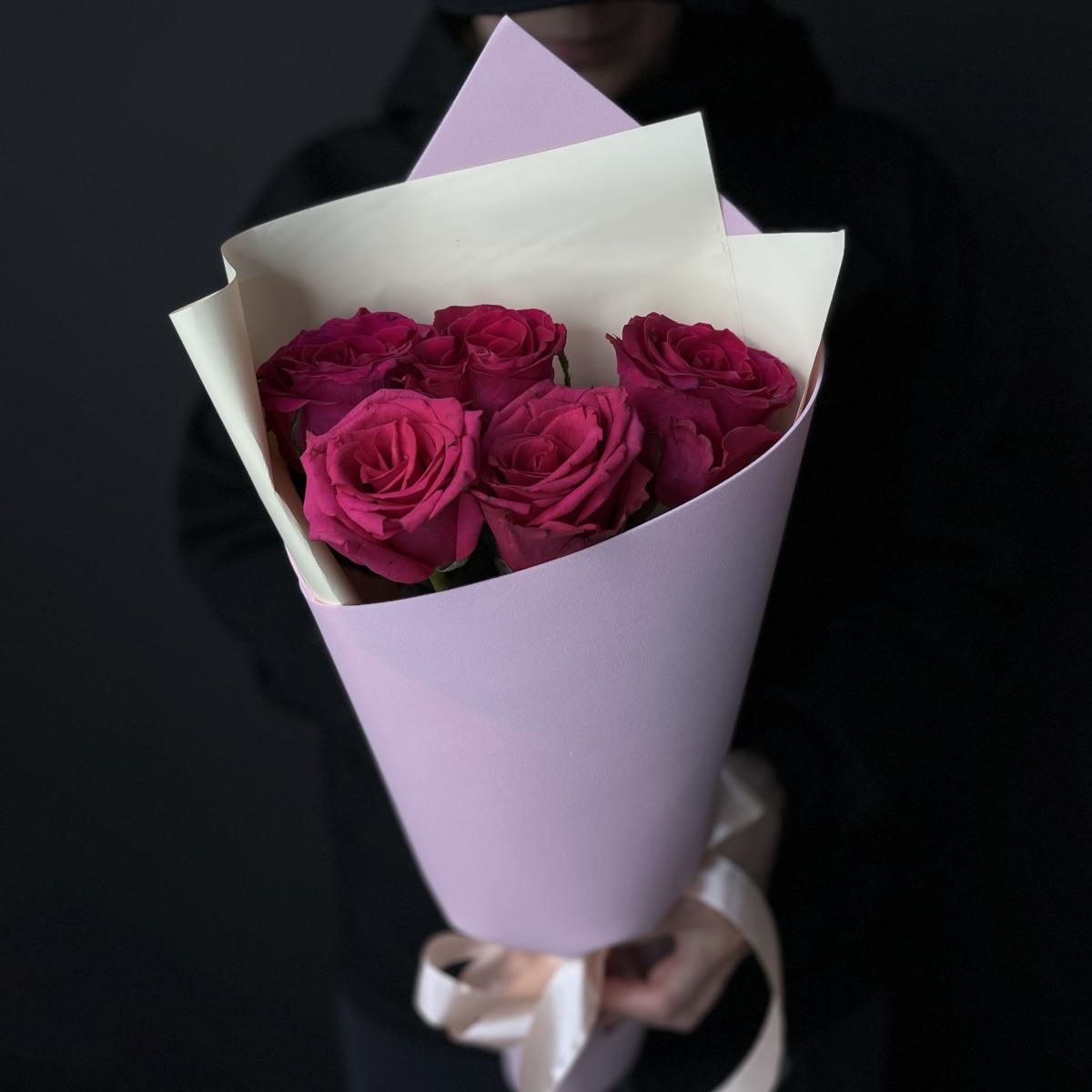 Букет розовых роз 40 см